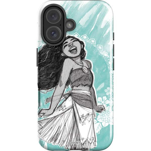 Disney Princess Moana Singing iPhone 16 Plus Impact Case