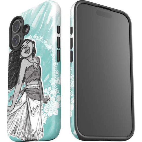 Disney Princess Moana Singing iPhone 16 Plus Impact Case