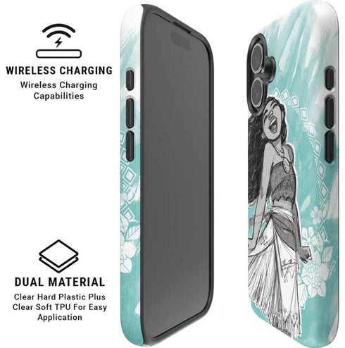 Disney Princess Moana Singing iPhone 16 Plus Magsafe Impact Case