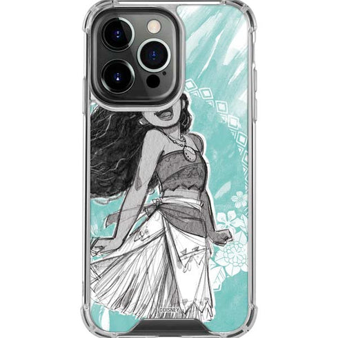 Disney Princess Moana Singing iPhone 16 Pro Max Clear Case