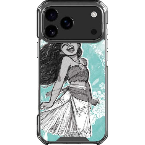 Disney Princess Moana Singing iPhone 18 Pro Max Clear Case