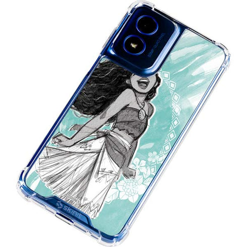 Disney Princess Moana Singing Moto G Play 4G (2024) Clear Case