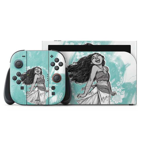 Disney Princess Moana Singing Nintendo Switch 2 (2025) with Joy-Con Skin