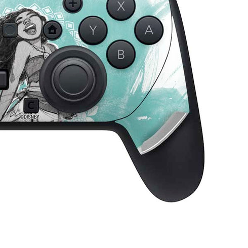 Disney Princess Moana Singing Nintendo Switch 2 (2025) Pro Controller Skin