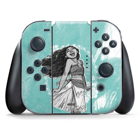 Disney Princess Moana Singing Nintendo Switch (2017-2021) Joy-Con Controller Skin