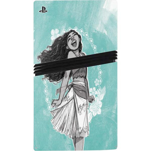 Disney Princess Moana Singing PS5 Pro Console Skin