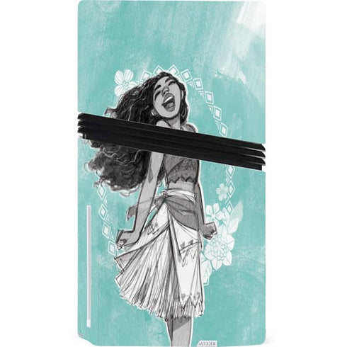 Disney Princess Moana Singing PS5 Pro Disk Console Skin
