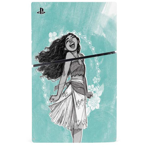 Disney Moana Singing PS5 Slim Digital Edition Console Skin