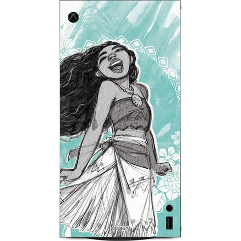 Disney Princess Moana Singing XBox Series X Digital Edition Console Skin