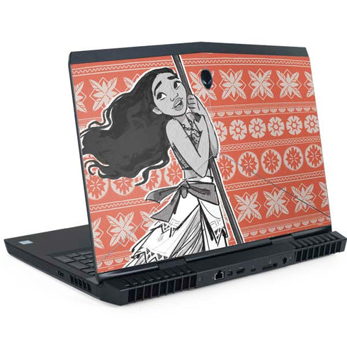 Disney Moana Character Tropical Print Art Dell Alienware Skin