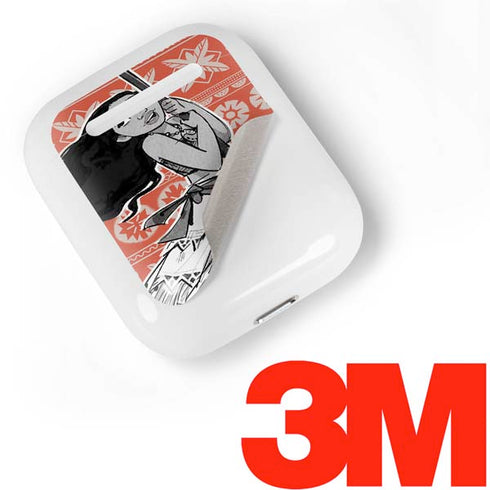 Disney Moana Character Tropical Print Art Apple AirPods Skin