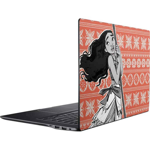 Disney Moana Character Tropical Print Art Ativ Book 9 (15.6in 2014) Skin