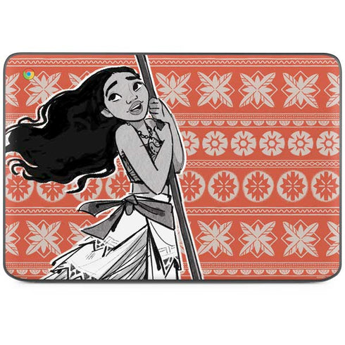 Disney Moana Character Tropical Print Art HP Chromebook Skin