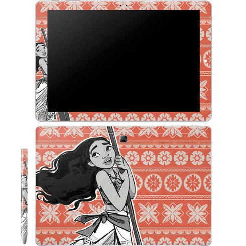 Disney Moana Character Tropical Print Art Galaxy Book 12in Skin