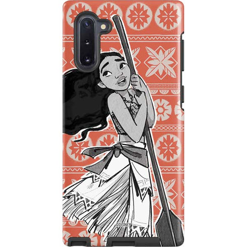 Disney Princess Moana Character Tropical Print Art Galaxy Cases