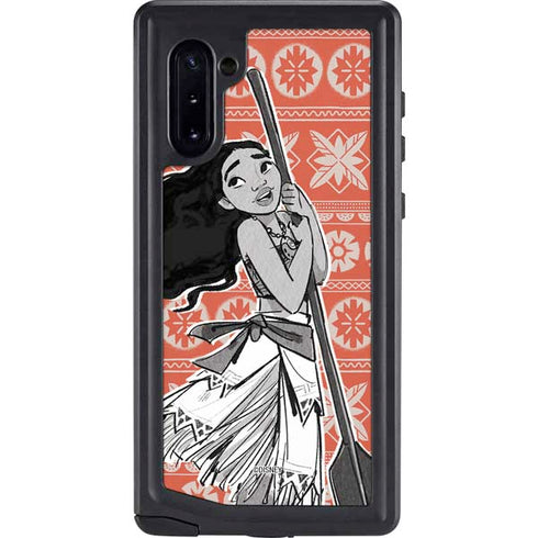 Disney Princess Moana Character Tropical Print Art Galaxy Cases