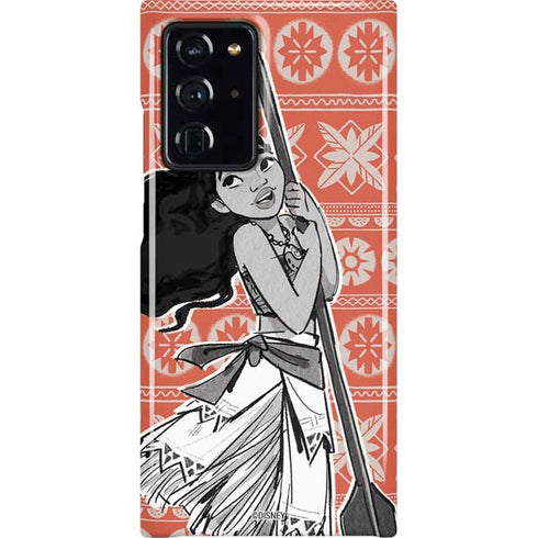 Disney Princess Moana Character Tropical Print Art Galaxy Cases