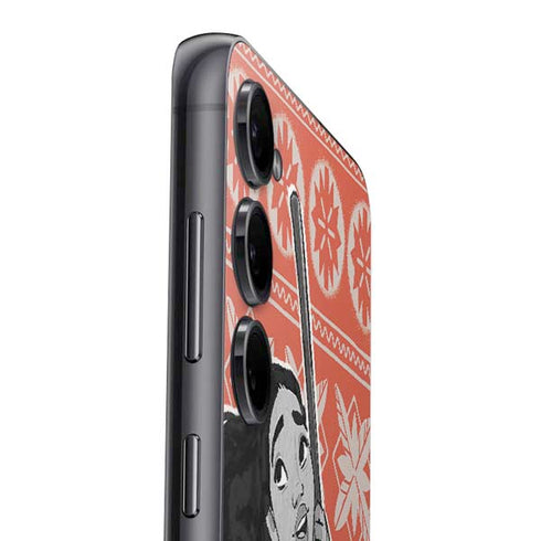 Disney Princess Moana Character Tropical Print Art Galaxy S24 Skin