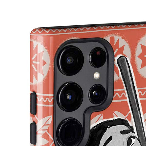 Disney Princess Moana Character Tropical Print Art Galaxy S25 Ultra Impact Case