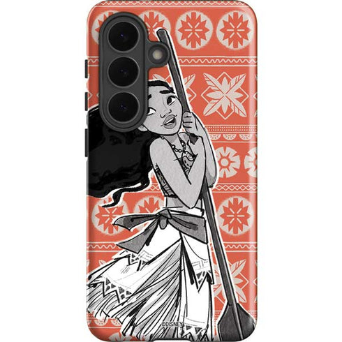 Disney Princess Moana Character Tropical Print Art Galaxy S26 Impact Case