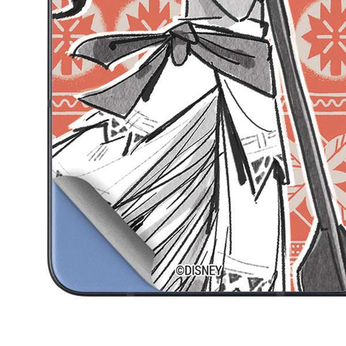 Disney Moana Character Tropical Print Art Galaxy Z Fold5 5G Skin