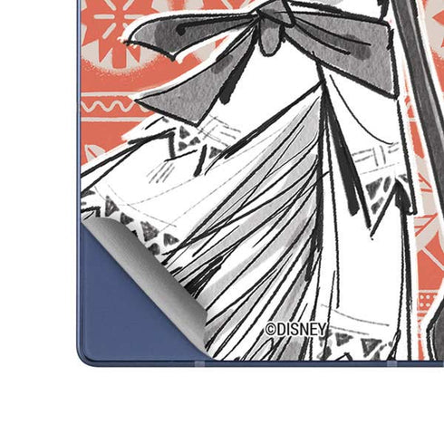 Disney Princess Moana Character Tropical Print Art Galaxy Z Fold6 Skin