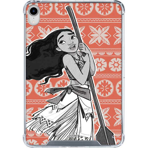 Disney Princess Moana Character Tropical Print Art iPad 11th Gen (2025) Clear Case