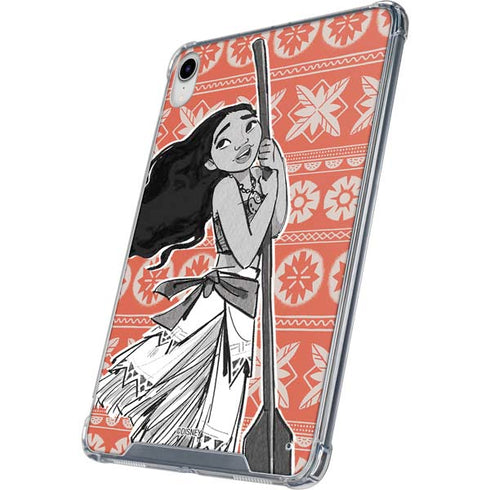 Disney Princess Moana Character Tropical Print Art iPad 11th Gen (2025) Clear Case
