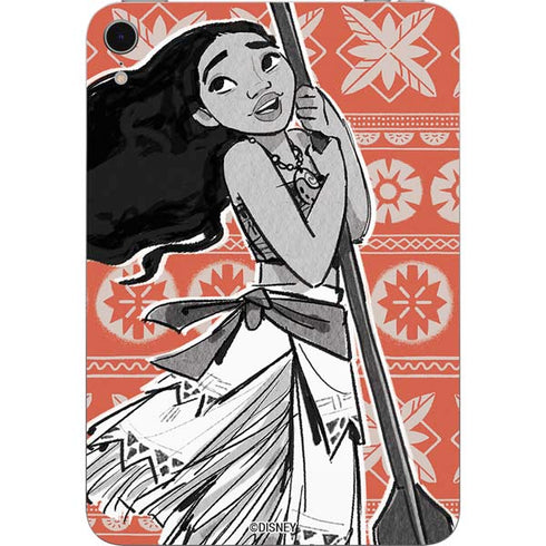 Disney Princess Moana Character Tropical Print Art Apple iPad Mini Skin