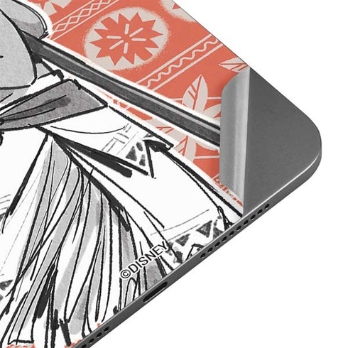 Disney Princess Moana Character Tropical Print Art Apple iPad Mini Skin