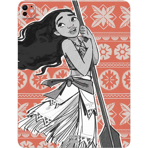 Disney Moana Character Tropical Print Art iPad Pro 13in M4 (2024) Skin