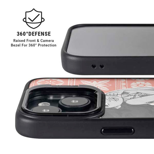 Disney Princess Moana Character Tropical Print Art iPhone 13 Kickstand Case