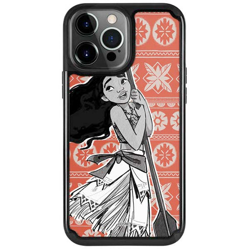 Disney Princess Moana Character Tropical Print Art iPhone Cases