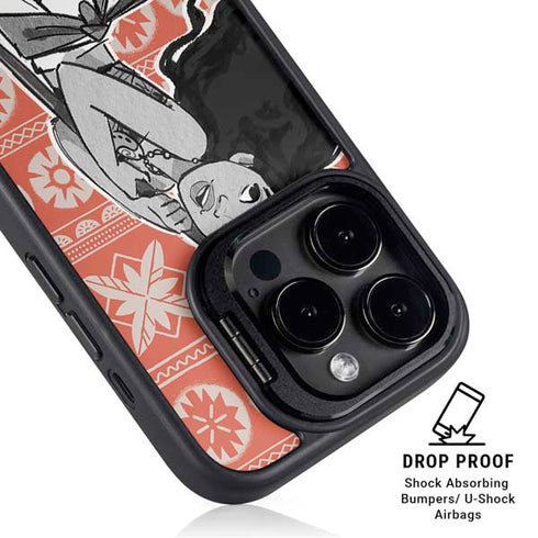 Disney Moana Character Tropical Print Art iPhone 15 Pro Max Kickstand Case