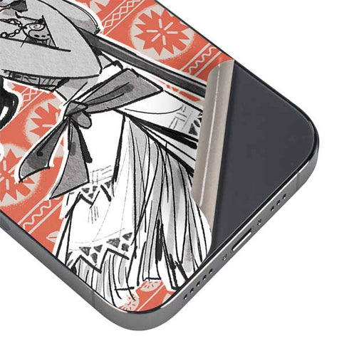 Disney Princess Moana Character Tropical Print Art iPhone 16 Pro Max Skin