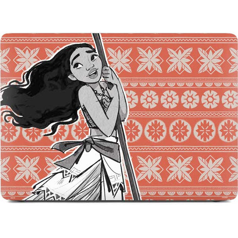 Disney Princess Moana Character Tropical Print Art Apple MacBook Air Skin