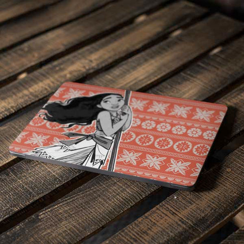 Disney Princess Moana Character Tropical Print Art Apple MacBook Air Skin