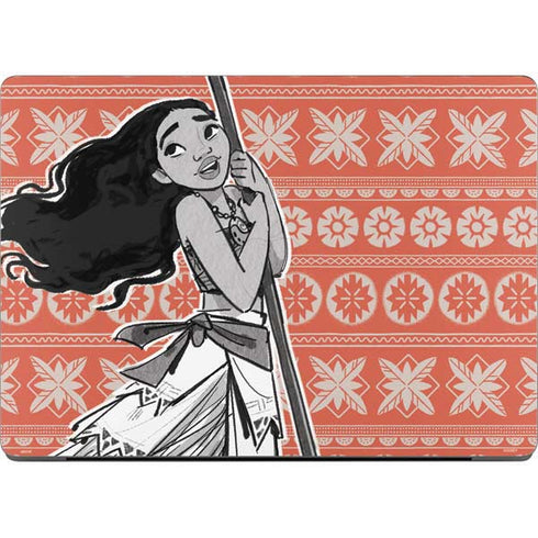 Disney Princess Moana Character Tropical Print Art Apple MacBook Pro 14-inch Skin