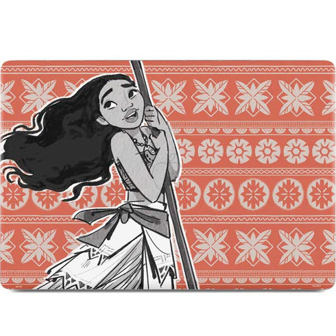 Disney Princess Moana Character Tropical Print Art MacBook Skins