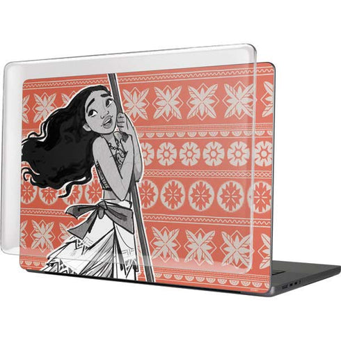 Disney Princess Moana Character Tropical Print Art MacBook Cases