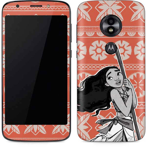 Disney Moana Character Tropical Print Art Moto E5 Play Skin