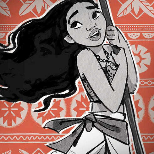 Disney Moana Character Tropical Print Art Moto G6 Skin