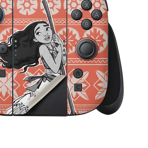 Disney Princess Moana Character Tropical Print Art Nintendo Switch 2 (2025) Joy-Con Controller Skin