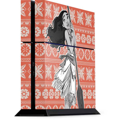 Disney Princess Moana Character Tropical Print Art PlayStation PS4 Skins