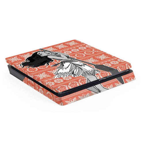Disney Moana Character Tropical Print Art PS4 Slim Skin