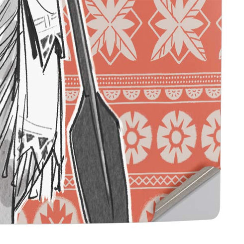 Disney Princess Moana Character Tropical Print Art PS5 Pro Console Skin