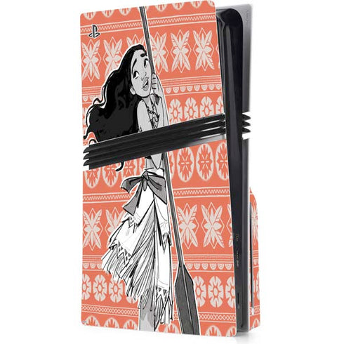 Disney Princess Moana Character Tropical Print Art PlayStation PS5 Skins