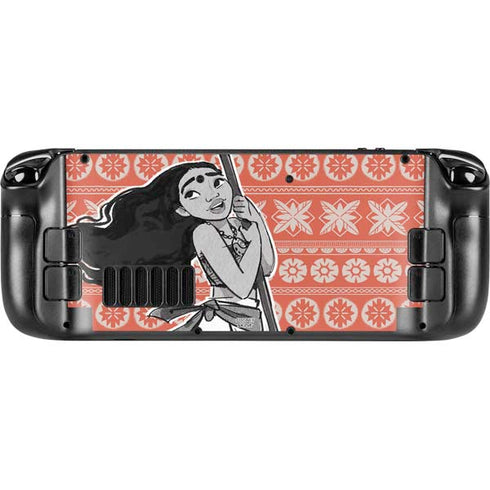 Disney Moana Character Tropical Print Art Steam Deck Handheld Gaming Computer Skin