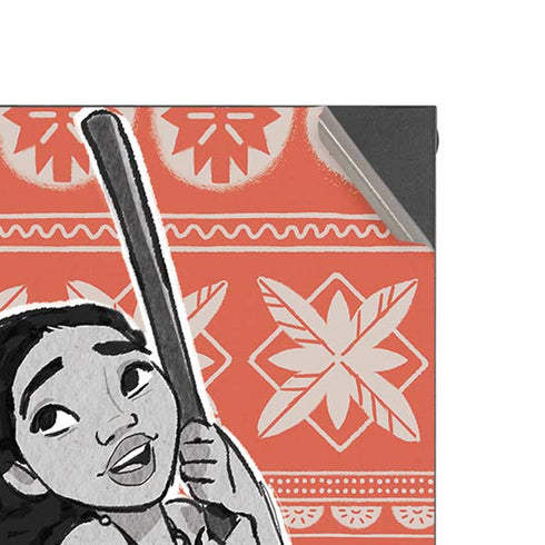 Disney Princess Moana Character Tropical Print Art XBox Series X Digital Edition Console Skin