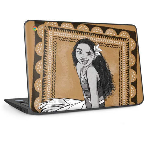 Disney Moana Winking Art HP Chromebook Skin